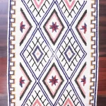 Handwoven Cotton Wool Boho Rug: 3x5 ft Tribal Geometric Area Rug