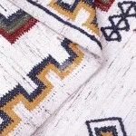 Handwoven Moroccan Tribal Rug: Recycled PET Yarn, Boho Style